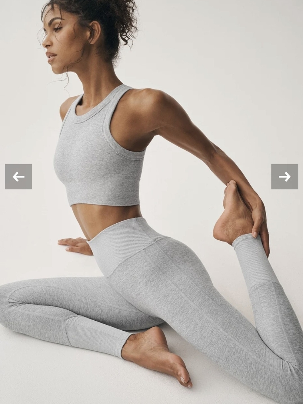 NWOT - ALO Yoga Seamless Heather Grey High-Waist Leggings